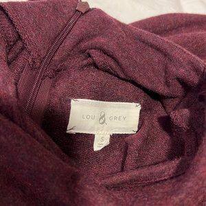 Lou & Grey midi maroon dress